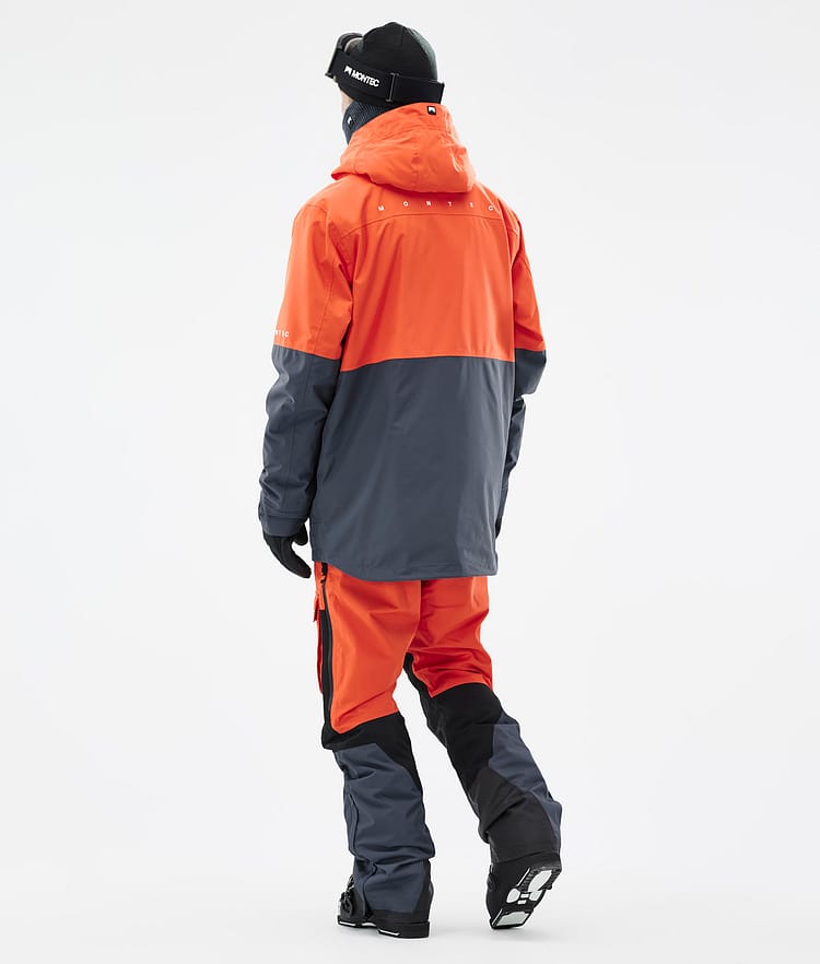 Dune Ski jas Heren Orange/Black/Metal Blue