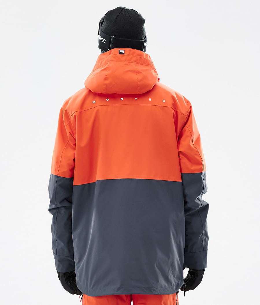 Dune Snowboard Jacket Men Orange/Black/Metal Blue