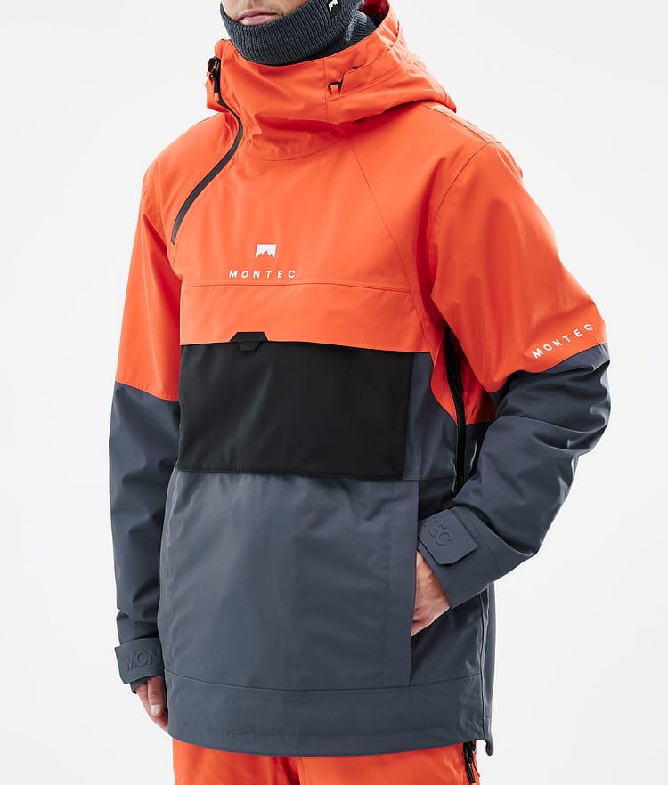 Dune Skijacke Herren Orange/Black/Metal Blue, Bild 8 von 9