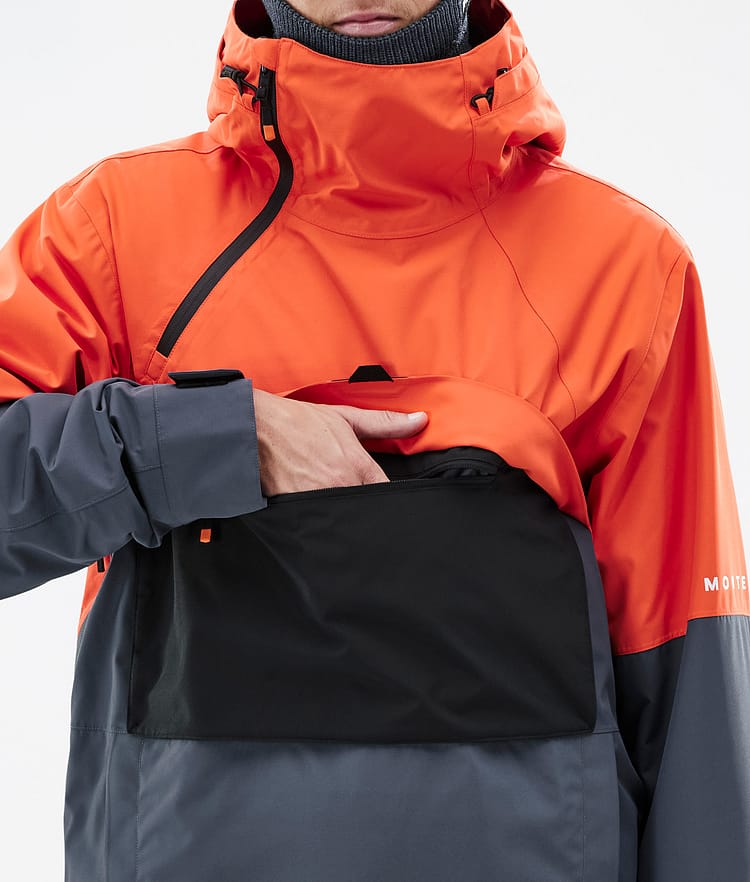 Dune Kurtka Snowboardowa Mężczyźni Orange/Black/Metal Blue