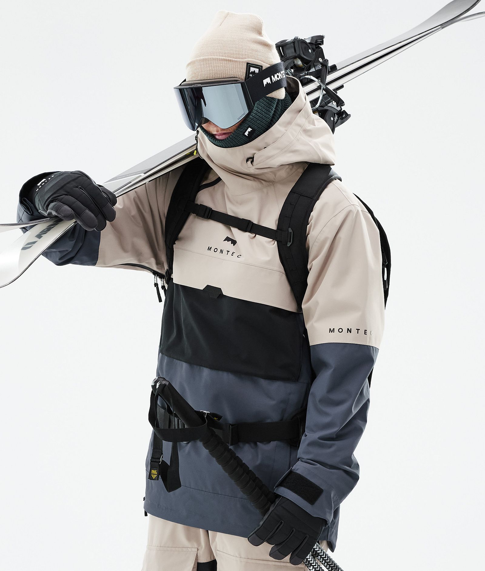 Dune Ski Jacket Men Sand/Black/Metal Blue, Image 1 of 9