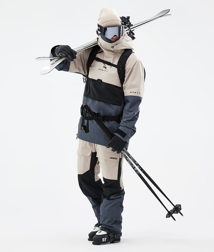 Dune Ski Jacket Men Sand/Black/Metal Blue, Image 3 of 9