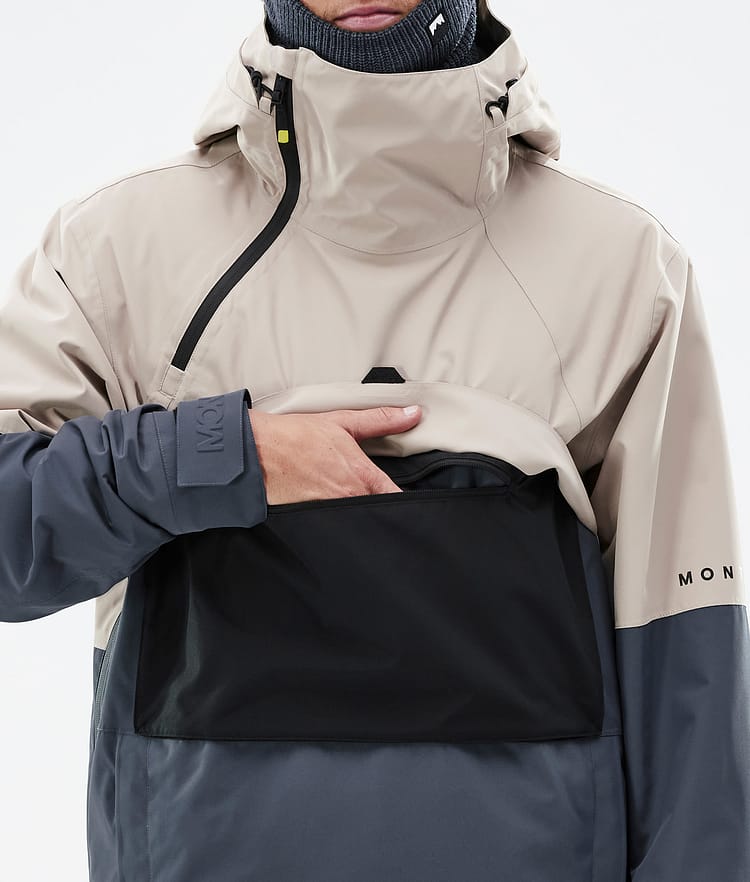 Dune Ski Jacket Men Sand/Black/Metal Blue