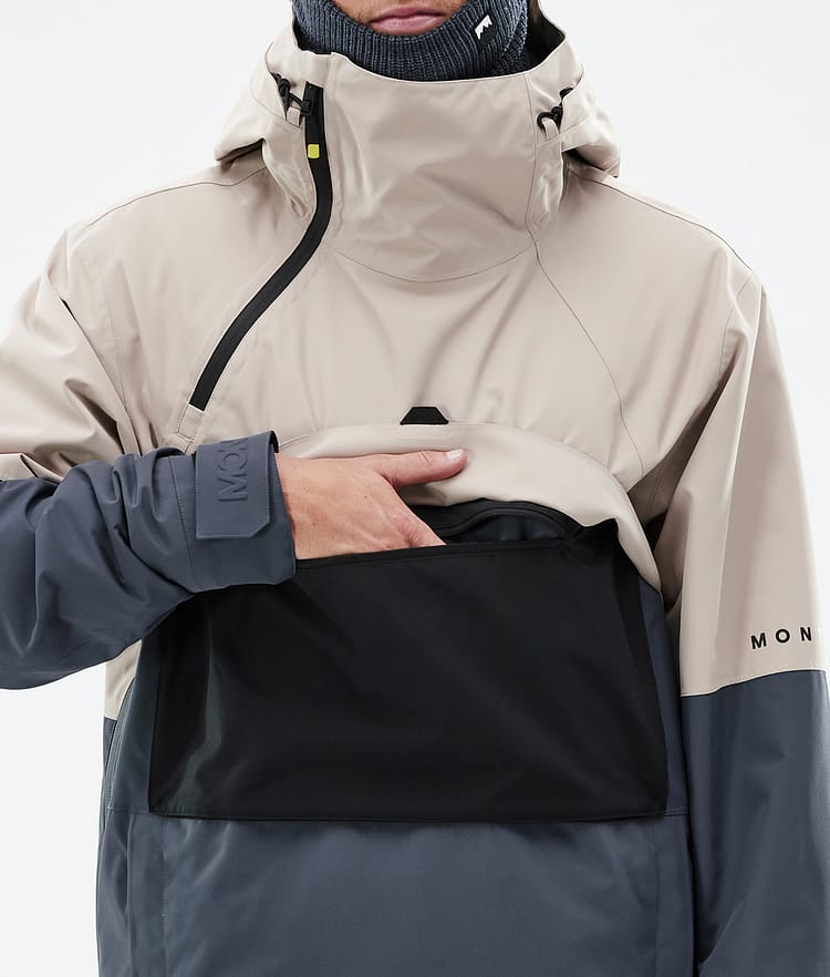 Dune Snowboard Jacket Men Sand/Black/Metal Blue, Image 10 of 10