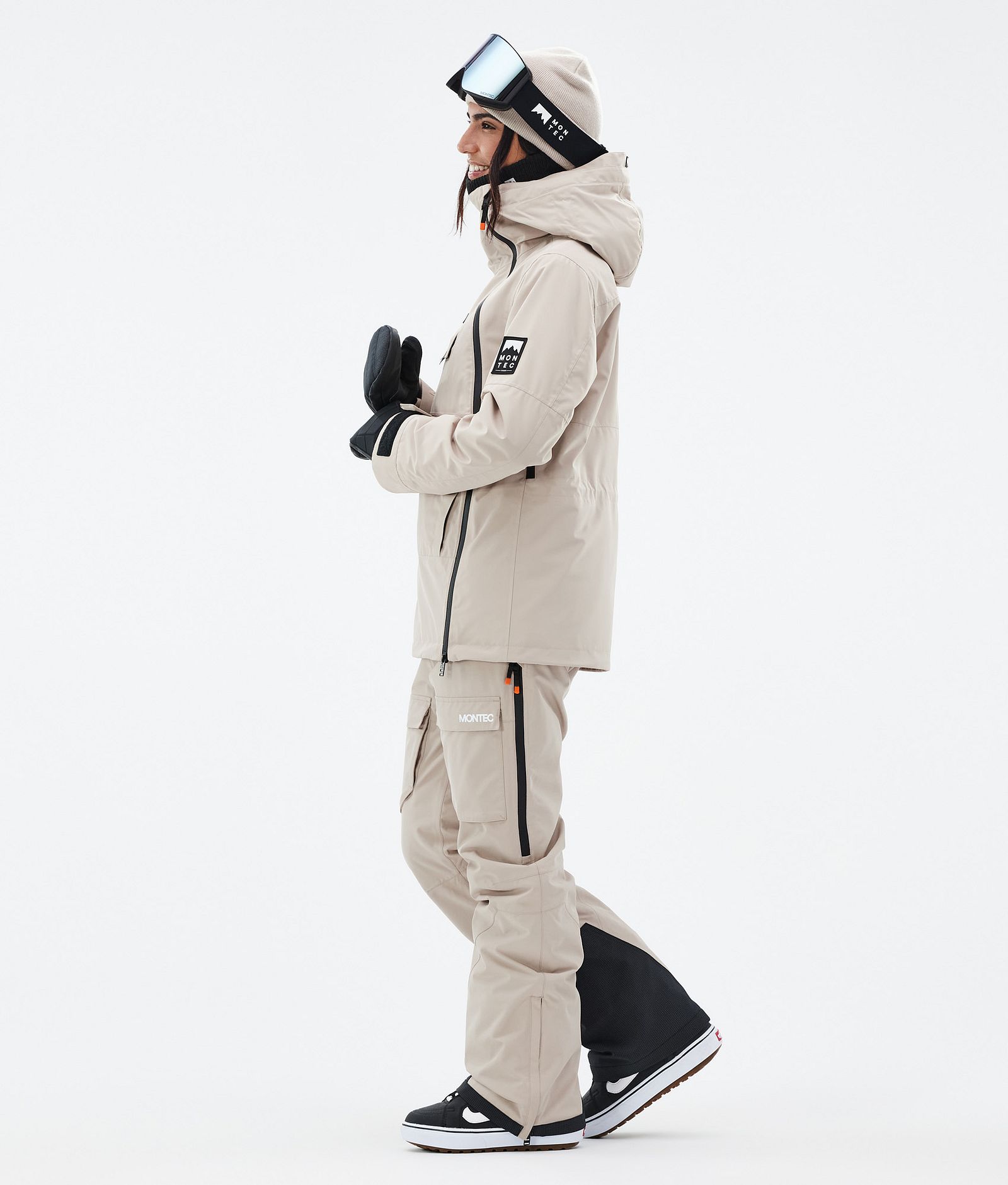 Doom W Snowboardjakke Dame Sand, Billede 3 af 10