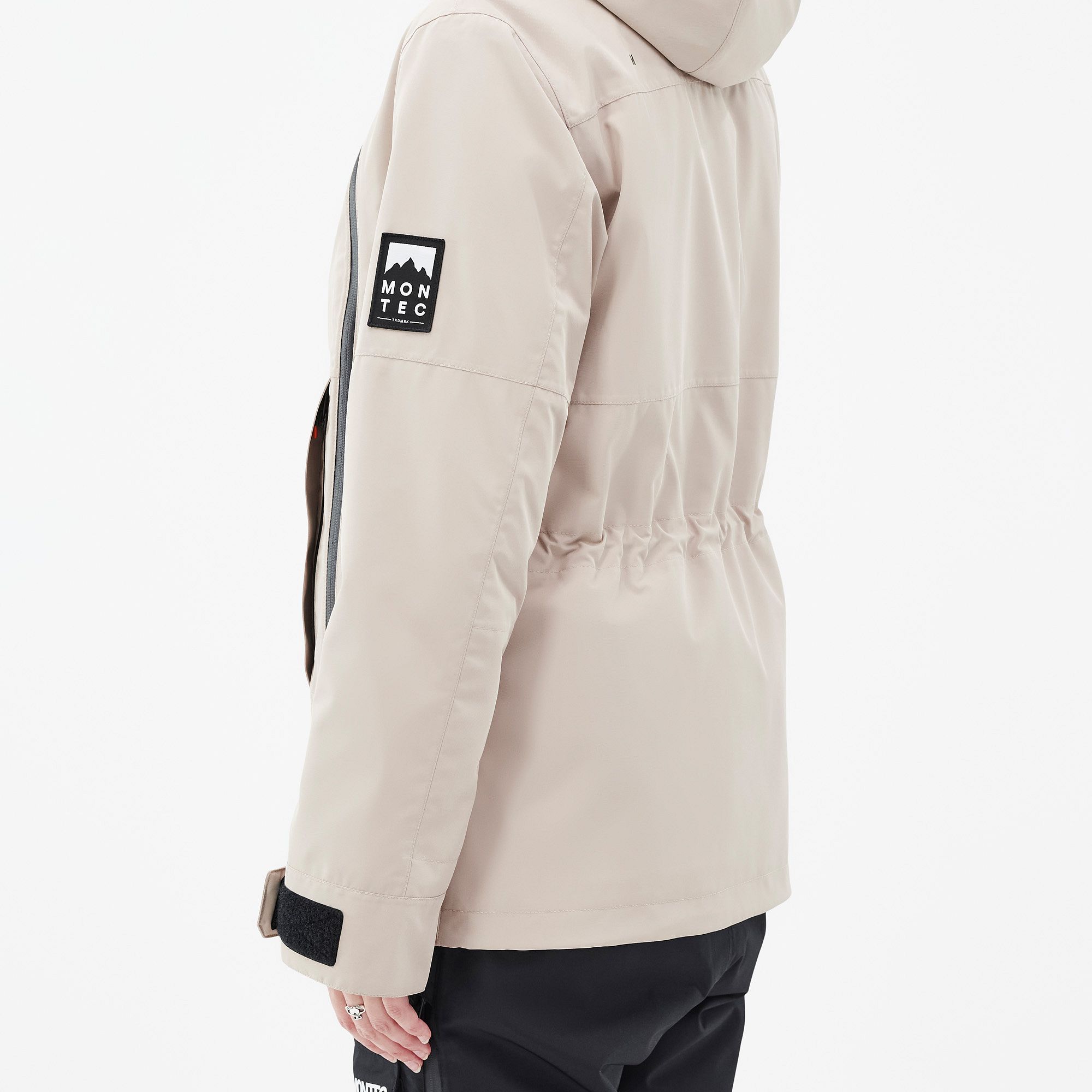 Montec ホワイト スキーウェアジャケット　レディースXS SMサイズ向き スキーウェア 上下セット レディース メンズ スノボー