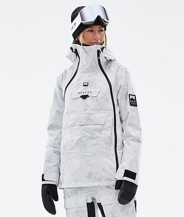 Doom W Snowboard Jacket White Tiedye