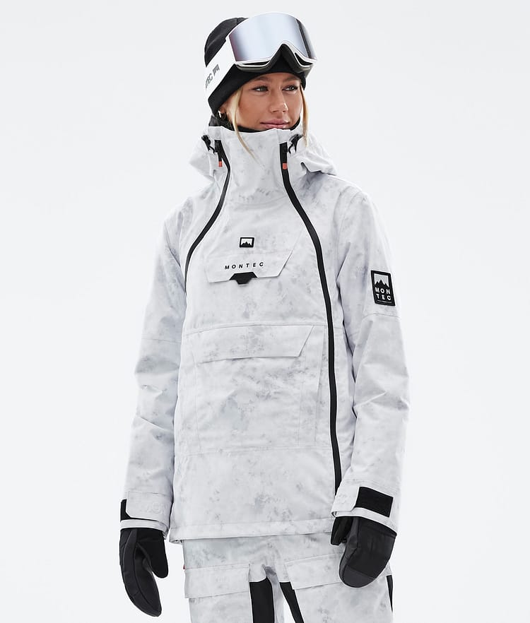 Doom W Snowboard Jacket Women White Tiedye Renewed
