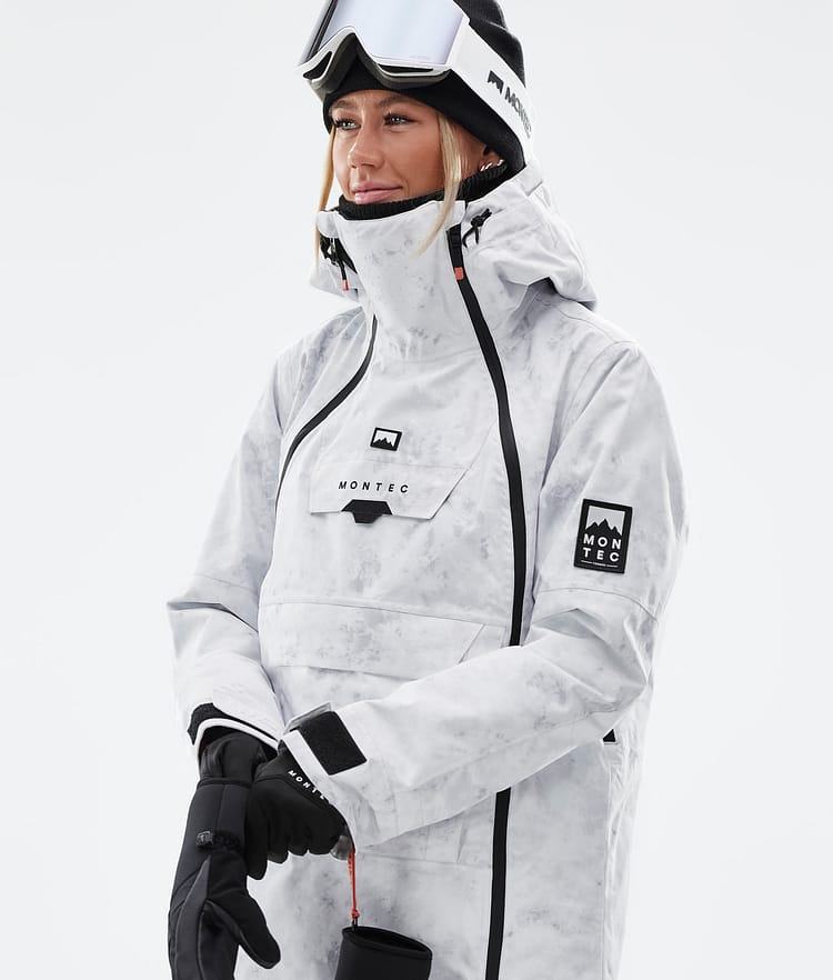 Waterproof Pure White Ski Jacket And Montgomery Straps Pants Set For Women  Snowboard Suit For Winter Sports And Costume HKD231106 From Musuo10, $45.16