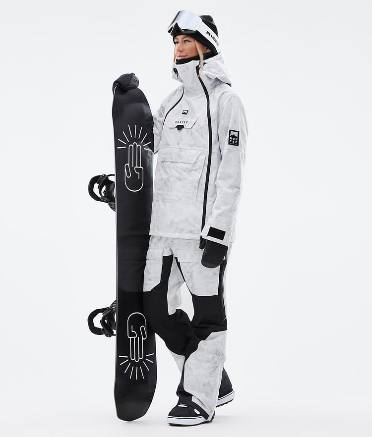 Doom W Snowboardjakke Dame White Tiedye, Billede 3 af 11