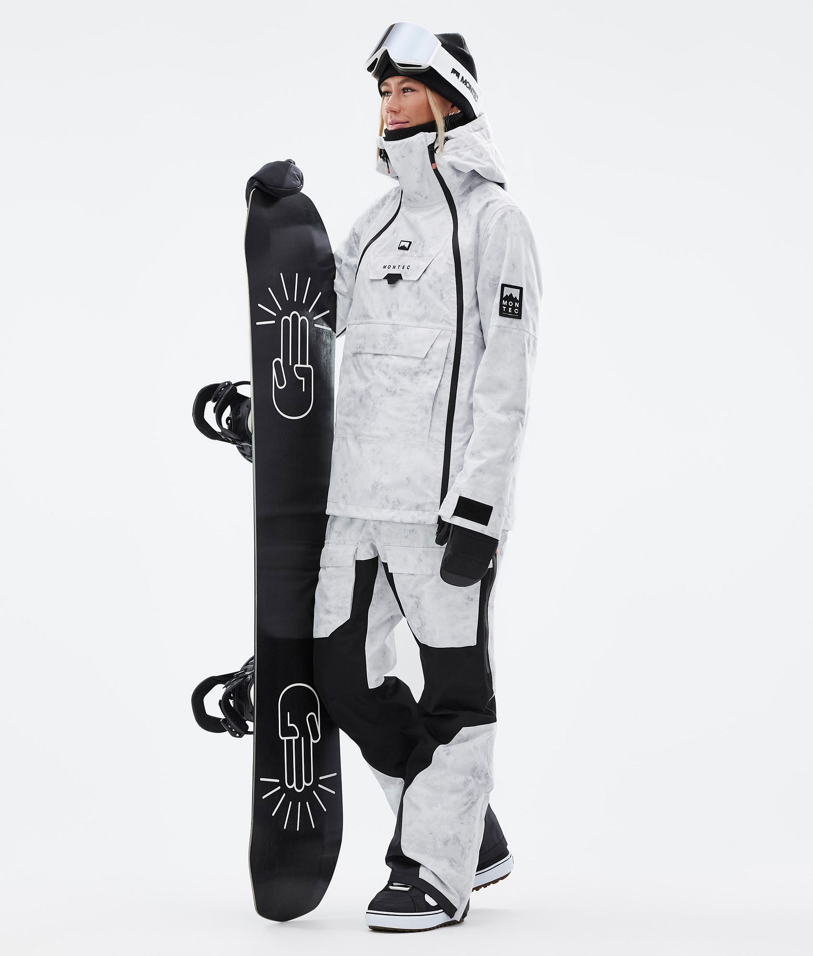 Doom W Snowboardjakke Dame White Tiedye, Billede 3 af 11