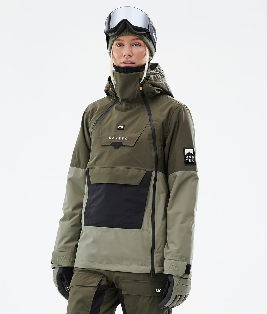 Doom W Ski Jacket Women Olive Green/Black/Greenish