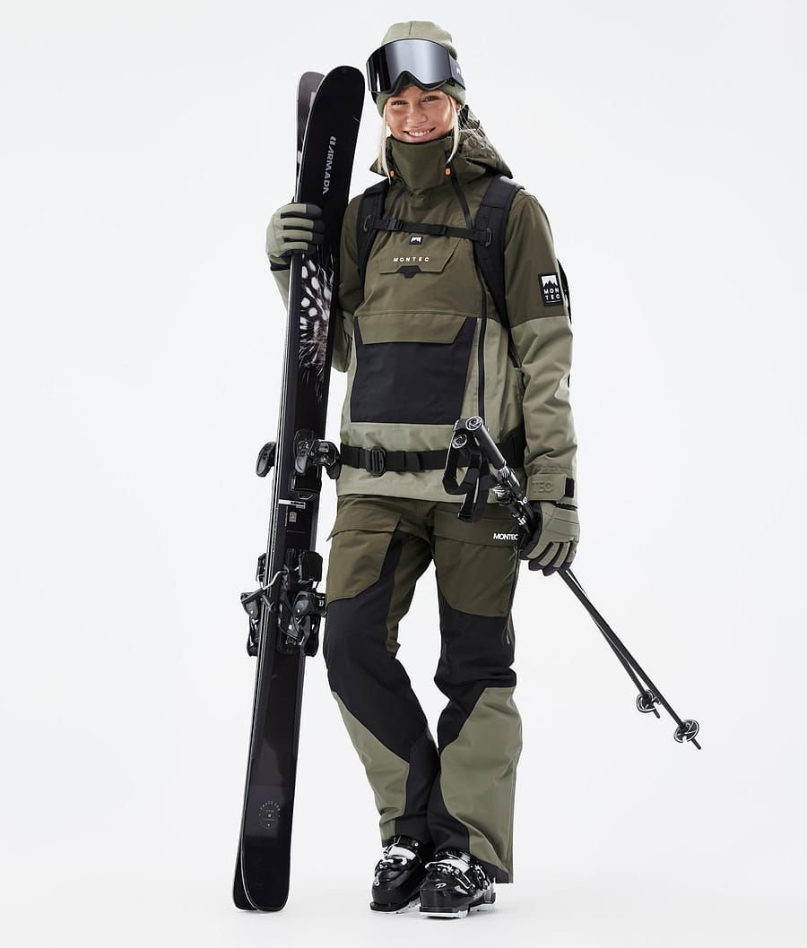 Doom W Ski Jacket Women Olive Green/Black/Greenish