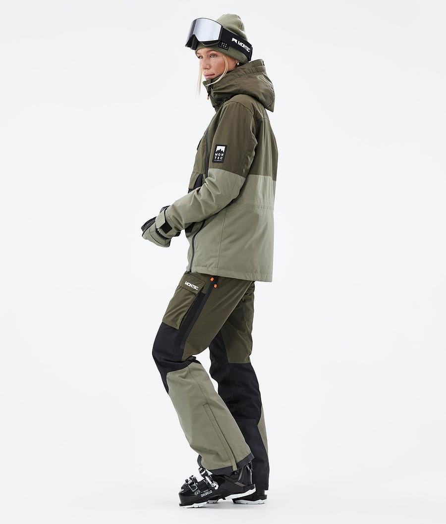 Doom W Ski Jacket Women Olive Green/Black/Greenish