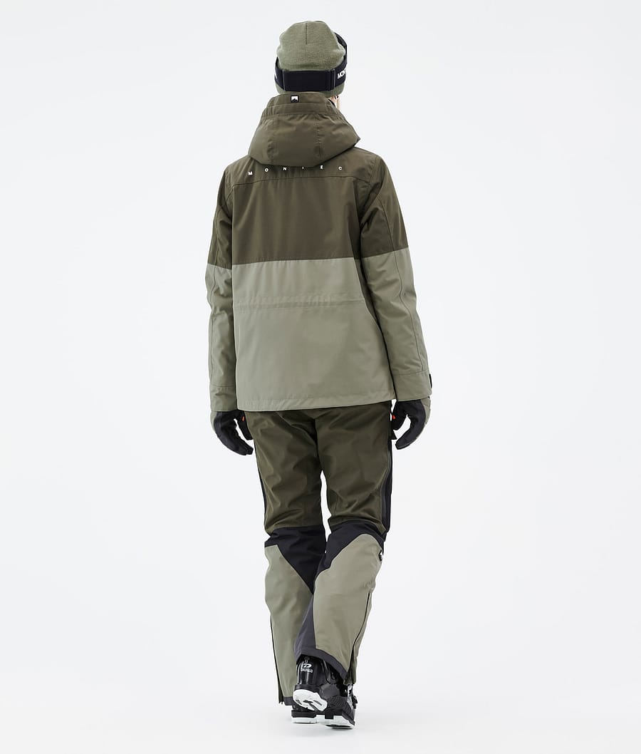 Doom W Ski Jacket Women Olive Green/Black/Greenish