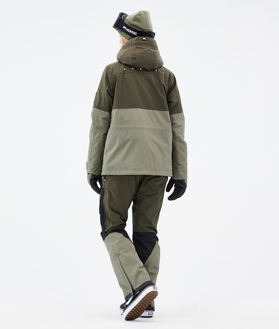 Doom W Snowboard Jacket Women Olive Green/Black/Greenish