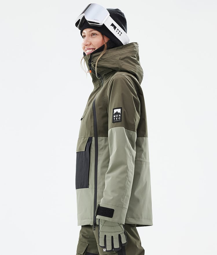 Doom W Manteau Ski Femme Olive Green/Black/Greenish