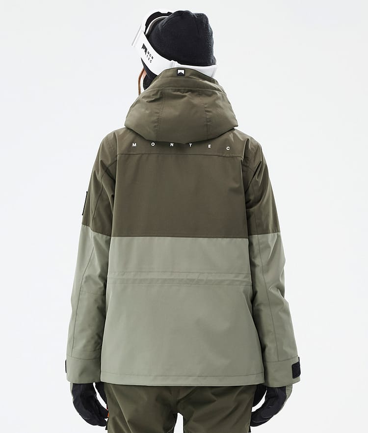 Doom W Snowboardjakke Dame Olive Green/Black/Greenish