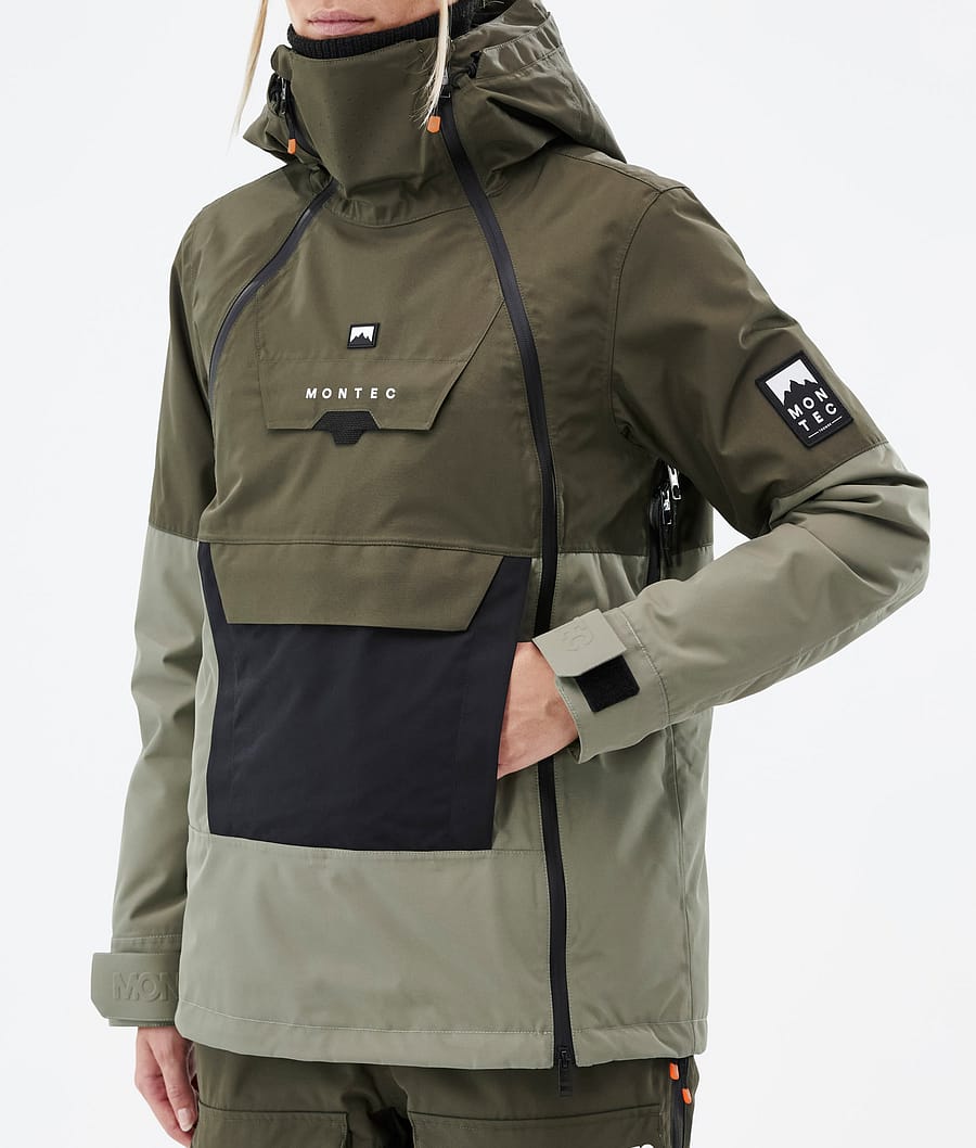 Doom W Ski Jacket Women Olive Green/Black/Greenish