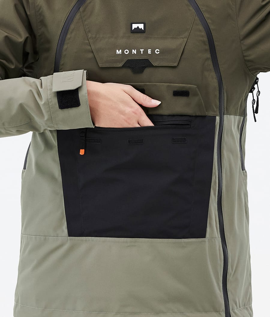 Doom W Ski Jacket Women Olive Green/Black/Greenish