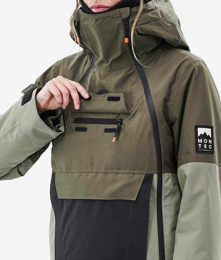 Doom W Laskettelutakki Naiset Olive Green/Black/Greenish