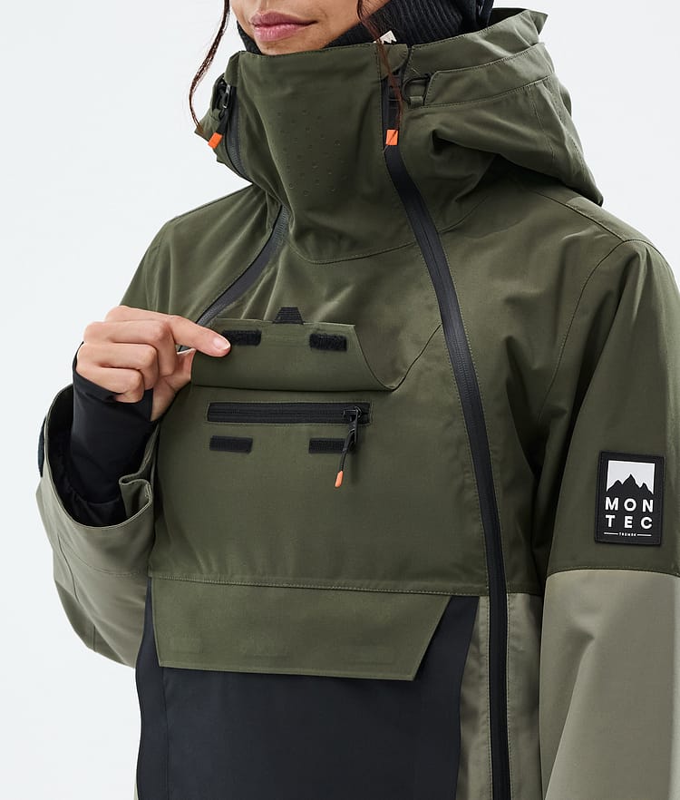 Doom W Snowboard Jacket Women Olive Green/Black/Greenish, Image 10 of 11