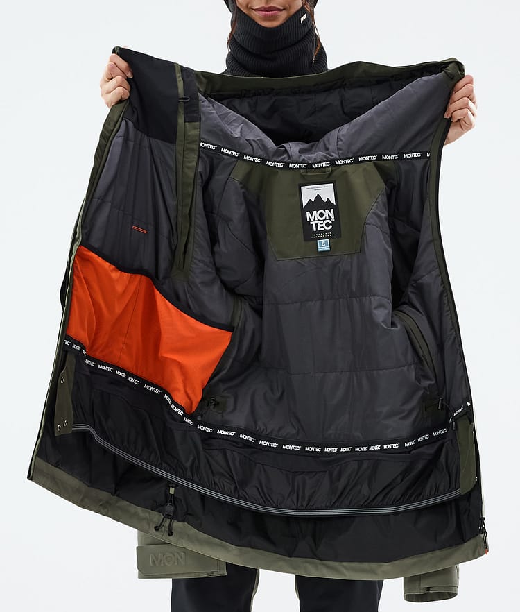 Doom W Snowboard Jacket Women Olive Green/Black/Greenish, Image 11 of 11