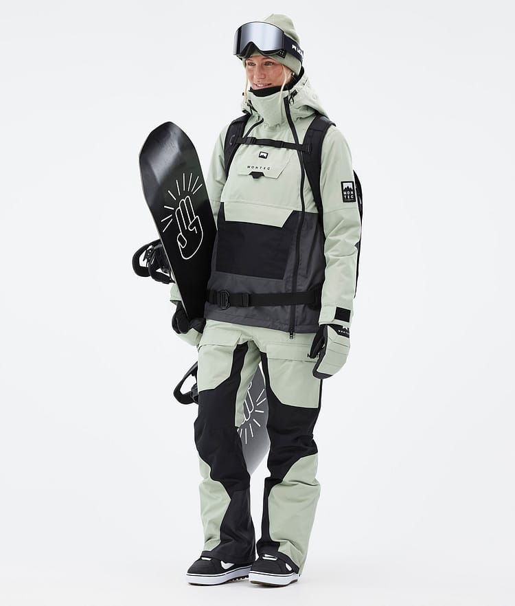 Doom W Snowboardjakke Dame Soft Green/Black/Phantom, Billede 3 af 11