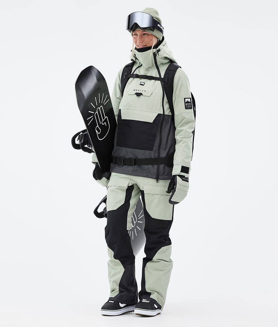 Doom W Snowboard Jacket Women Soft Green/Black/Phantom