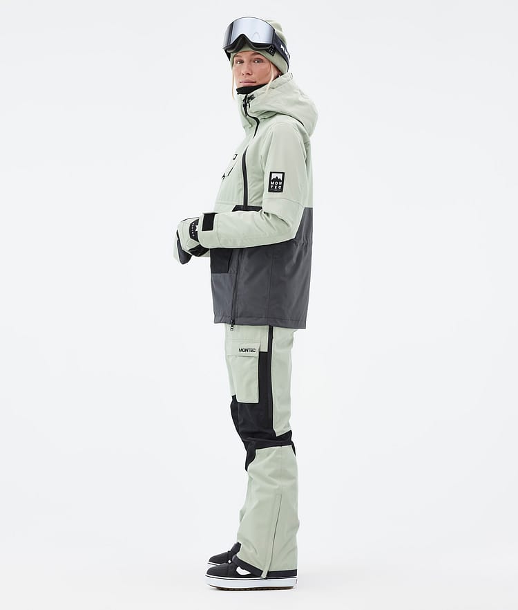 Doom W Snowboardjakke Dame Soft Green/Black/Phantom, Billede 4 af 11