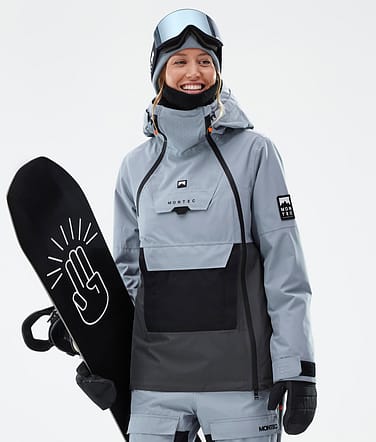 Doom W Snowboard Jacket Women Soft Blue/Black/Phantom