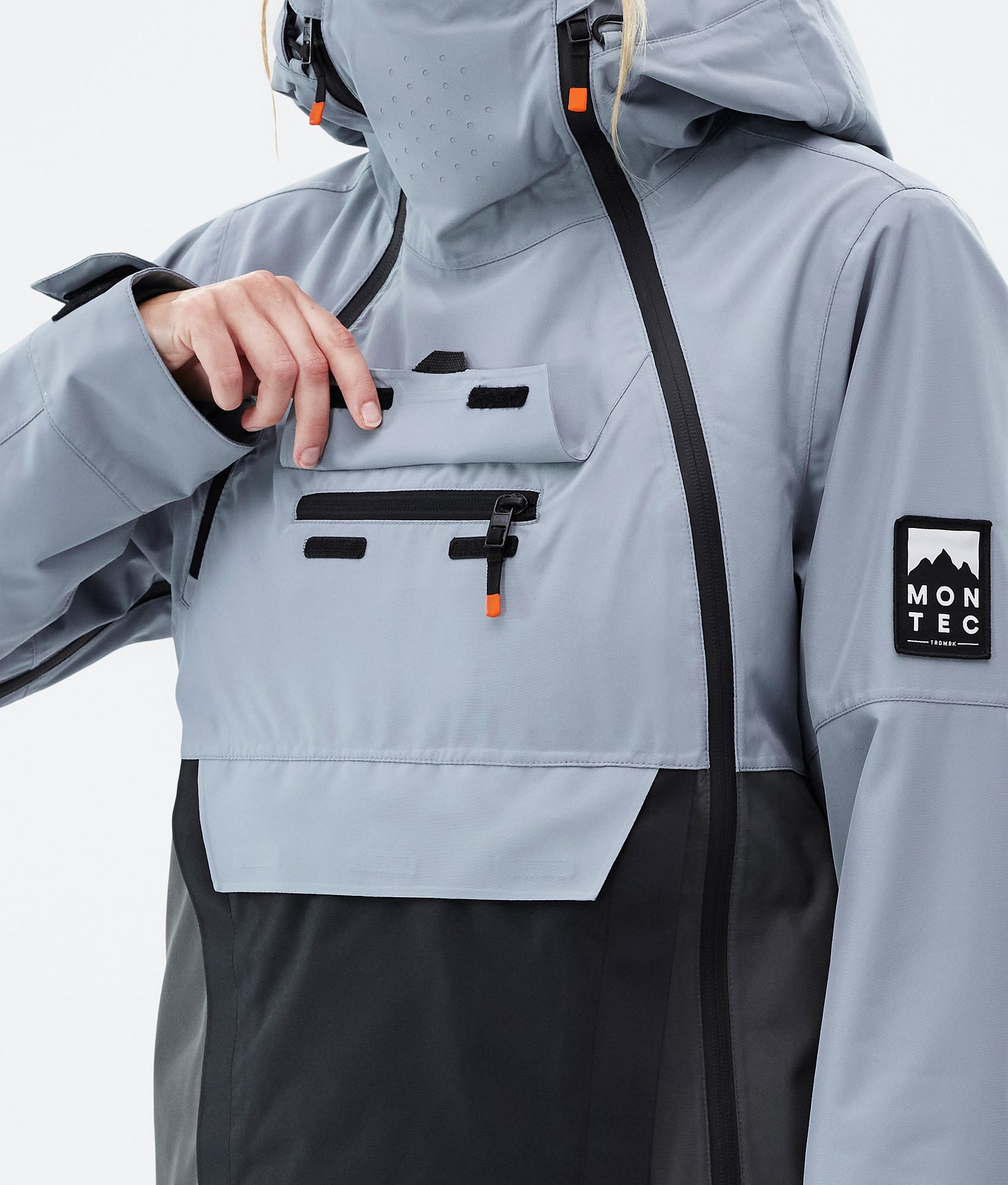 Doom W Ski Jacket Women Soft Blue/Black/Phantom, Image 10 of 11