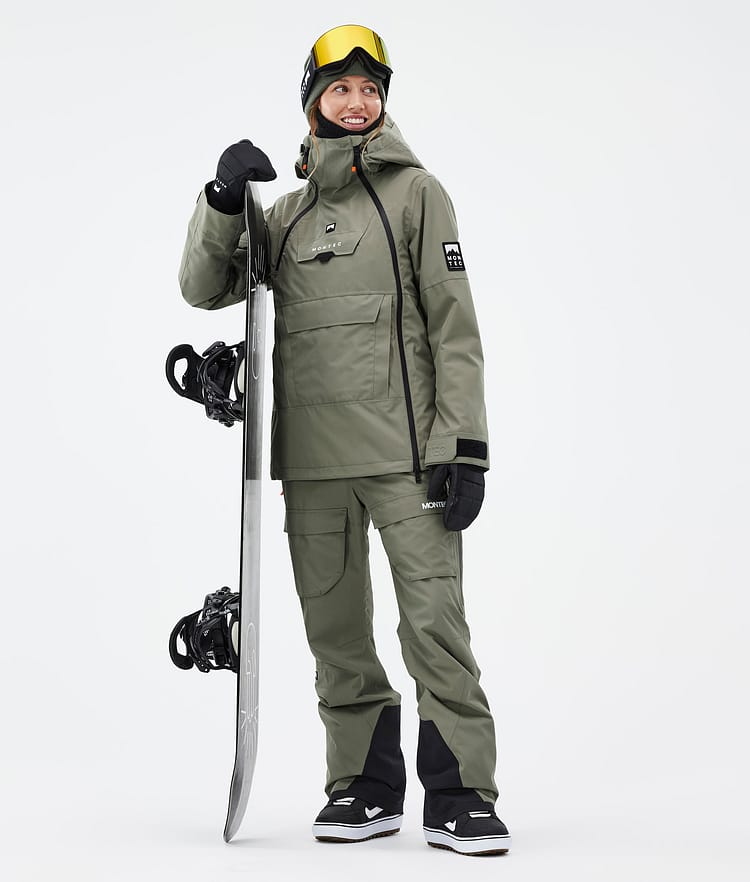 Montec Doom W Snowboard Jacket Women Greenish | Montecwear.com