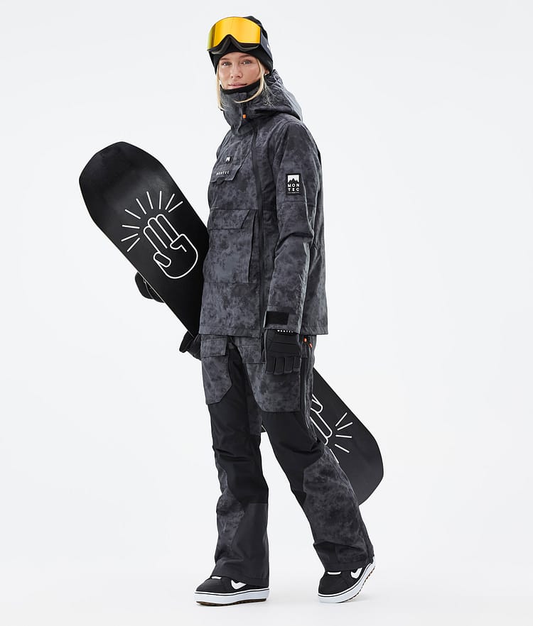 Doom W Snowboardjakke Dame Black Tiedye, Billede 3 af 11