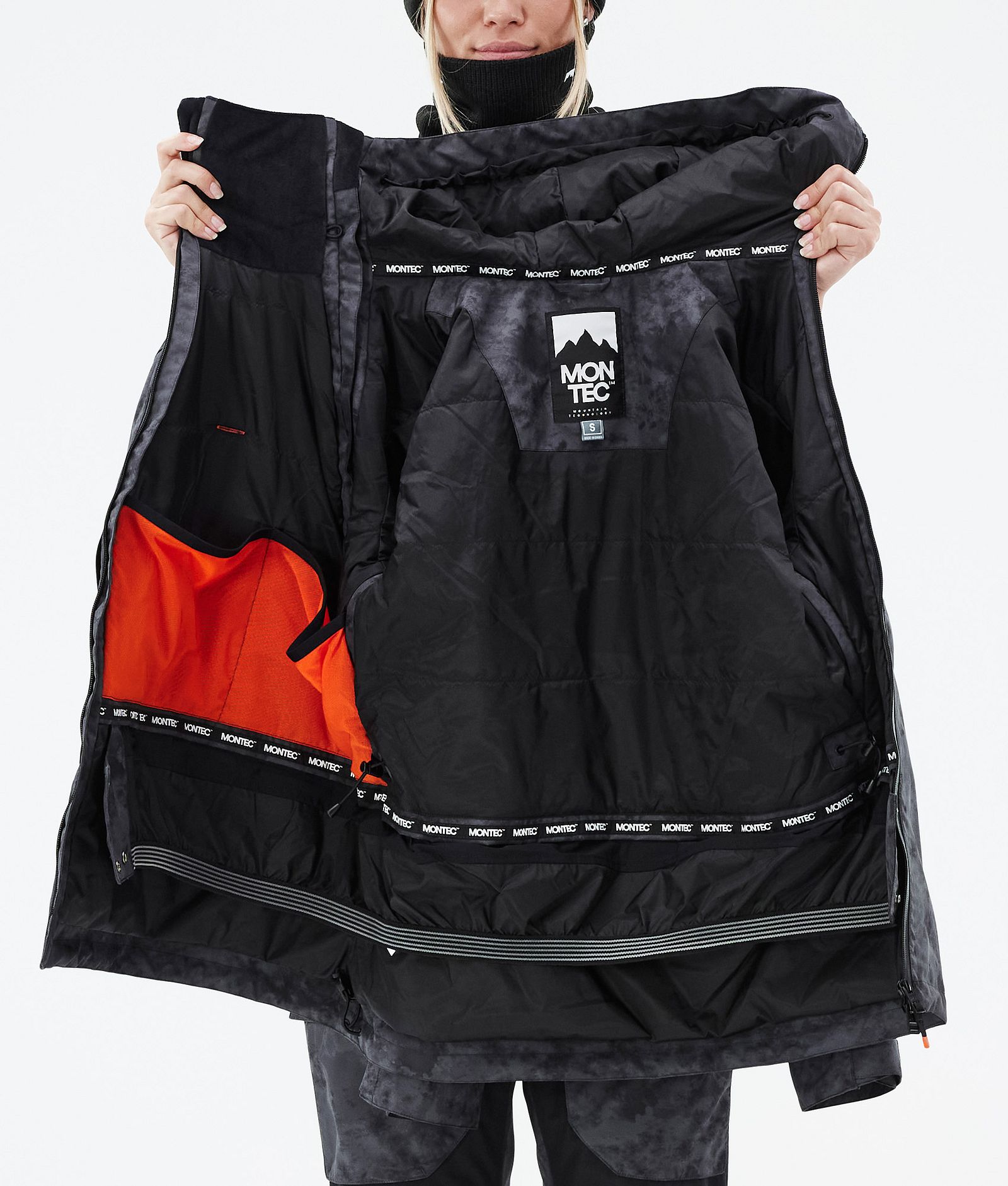 Doom W Snowboardjakke Dame Black Tiedye, Billede 11 af 11
