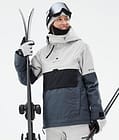 Dune W Ski Jacket Women Light Grey/Black/Metal Blue, Image 1 of 9