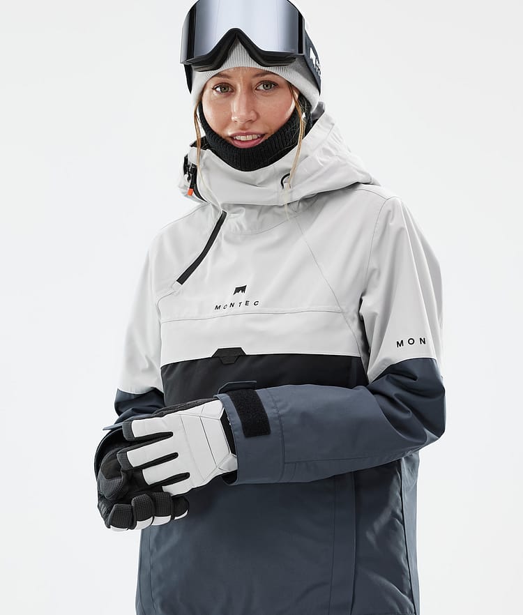 Dune W Skijacke Damen Light Grey/Black/Metal Blue, Bild 2 von 9