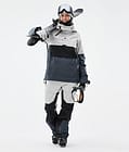 Dune W Veste de Ski Femme Light Grey/Black/Metal Blue, Image 3 sur 9