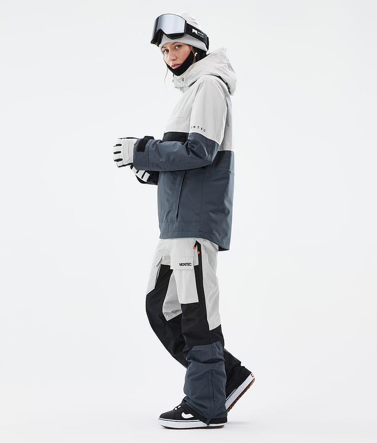 Dune W Veste Snowboard Femme Light Grey/Black/Metal Blue, Image 4 sur 9