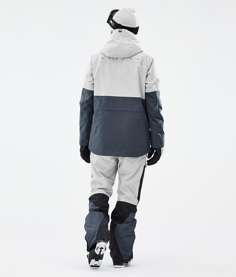Dune W Skijacke Damen Light Grey/Black/Metal Blue, Bild 5 von 9