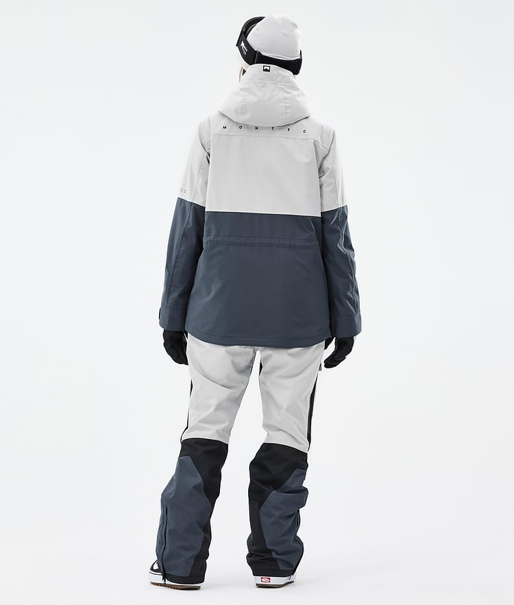 Dune W Veste Snowboard Femme Light Grey/Black/Metal Blue, Image 5 sur 9