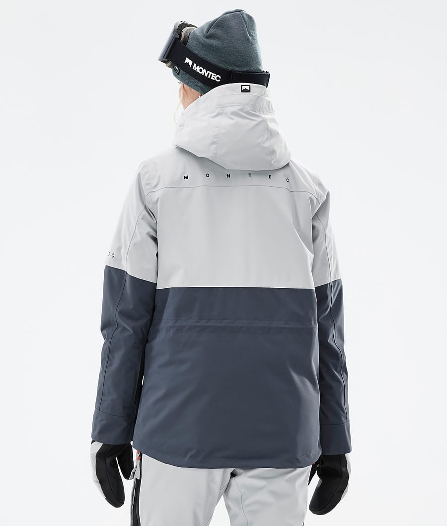 Dune W Ski Jacket Women Light Grey/Black/Metal Blue