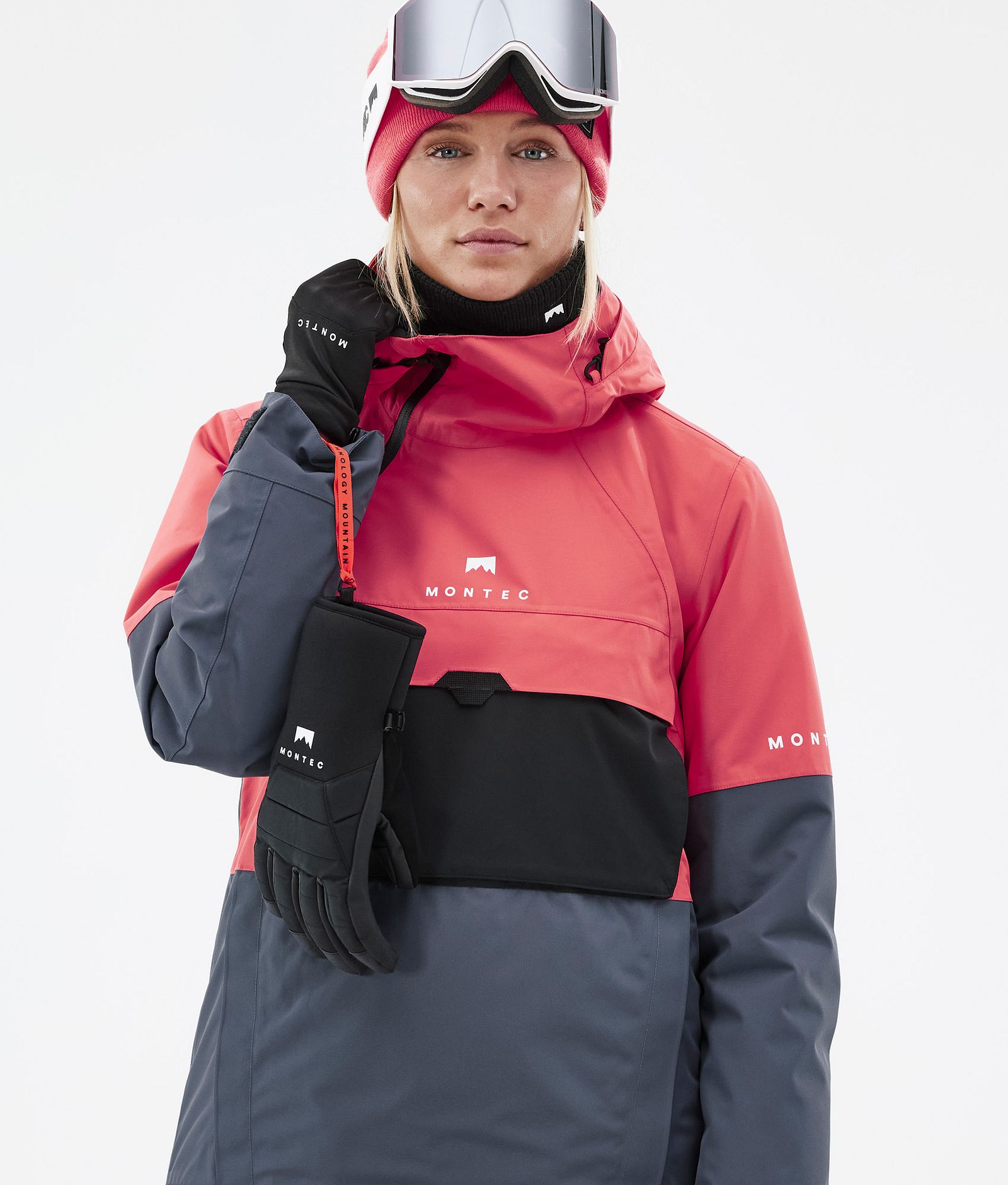Dune W Ski Jacket Women Coral/Black/Metal Blue, Image 2 of 9