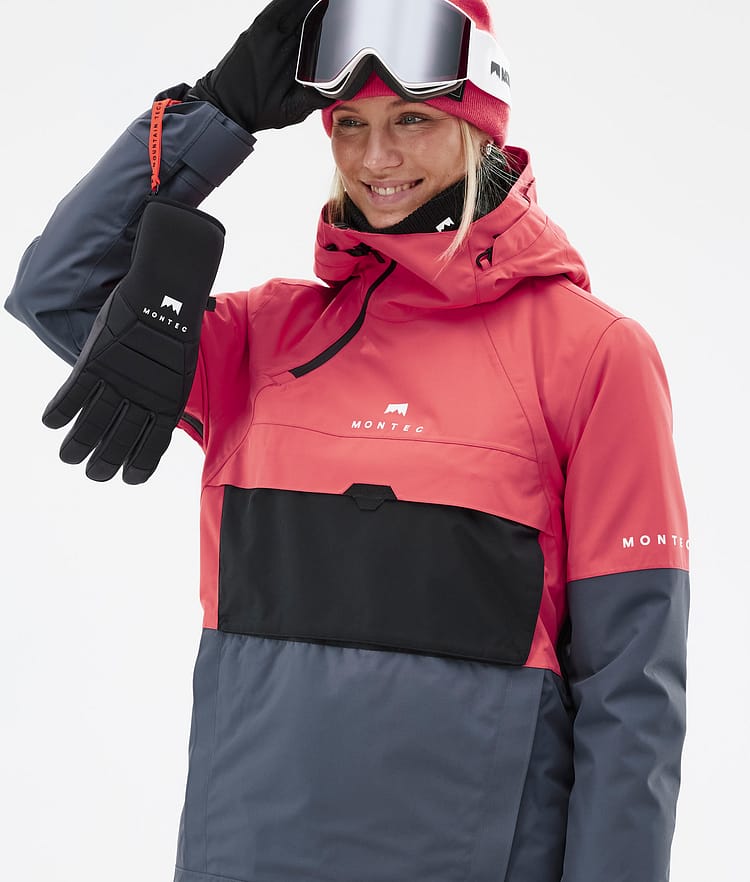 Dune W Snowboardjakke Dame Coral/Black/Metal Blue, Billede 2 af 9
