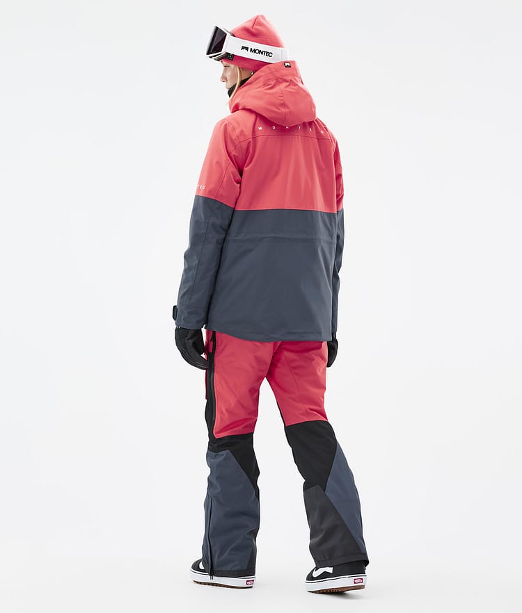 Dune W Snowboardjakke Dame Coral/Black/Metal Blue, Billede 5 af 9