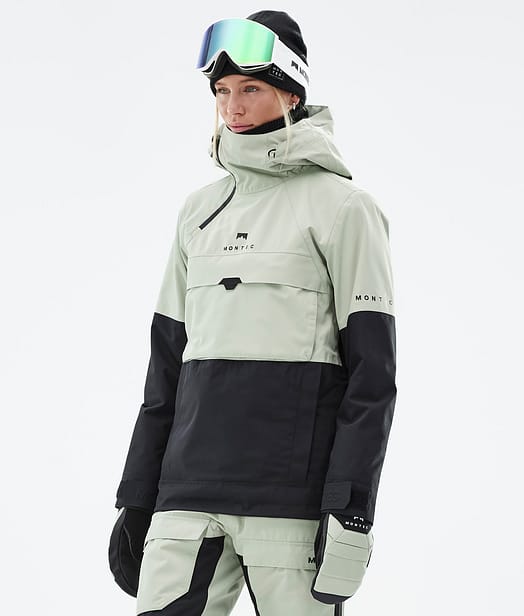 Dune W Skijacke Damen Soft Green/Black