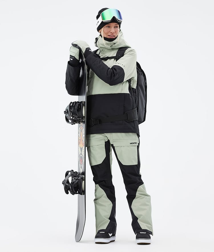 Dune W Veste Snowboard Femme Soft Green/Black