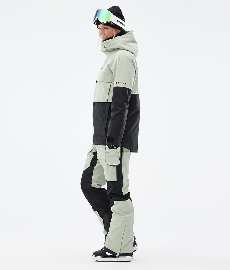 Dune W Snowboardjakke Dame Soft Green/Black, Billede 4 af 9