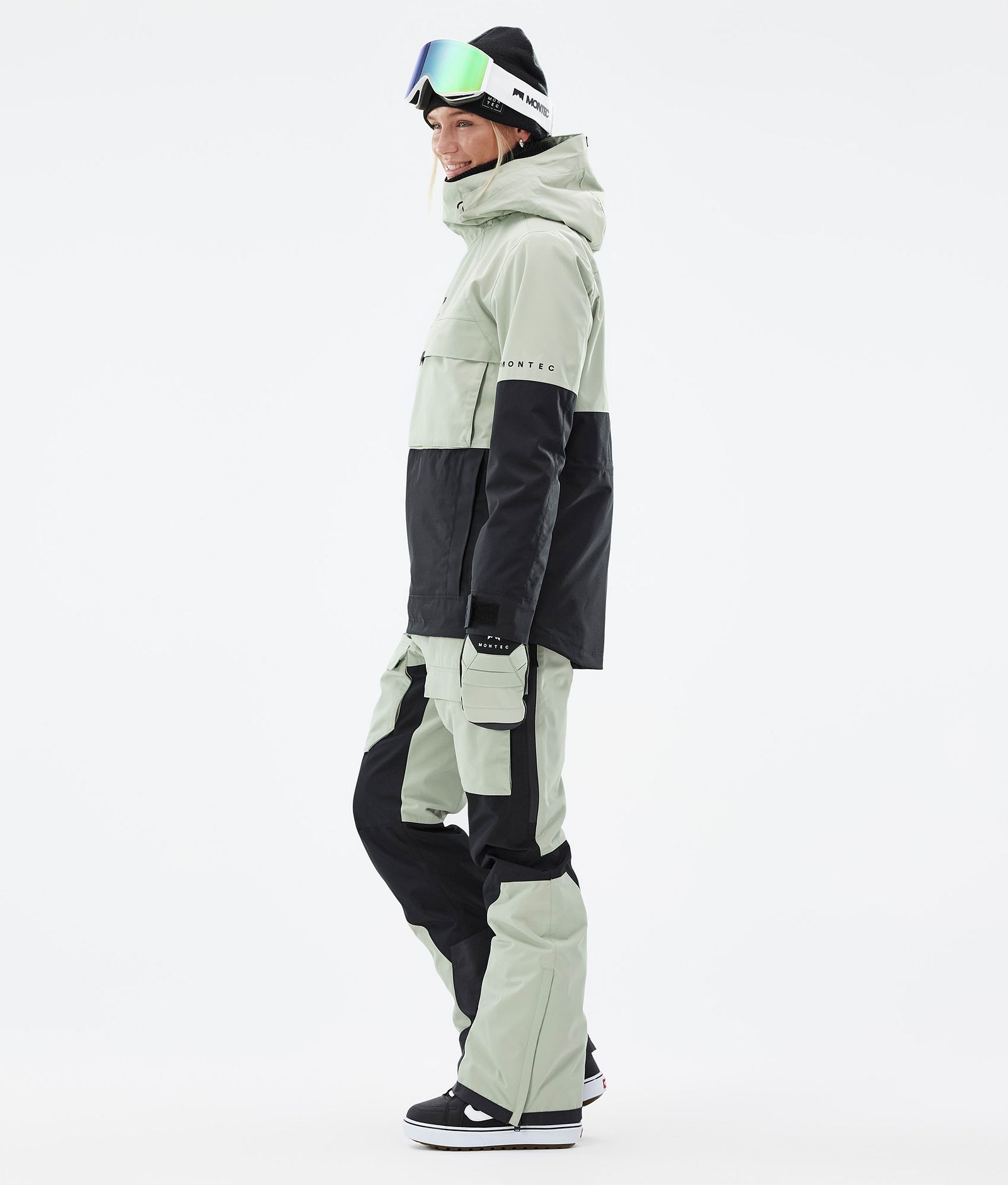 Dune W Snowboardjakke Dame Soft Green/Black, Billede 4 af 9