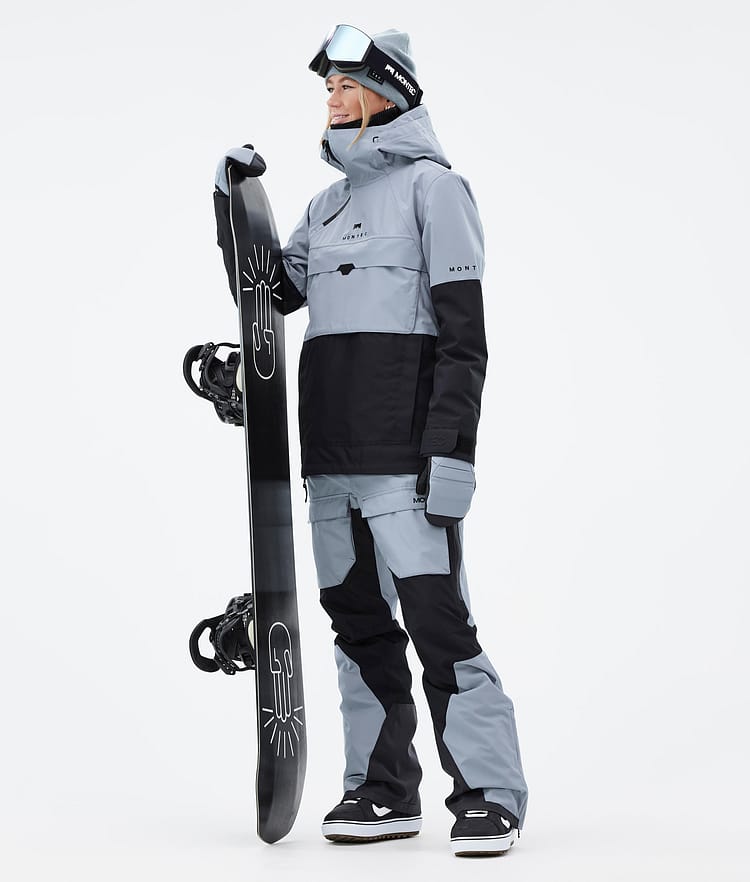 Dune W Veste Snowboard Femme Soft Blue/Black